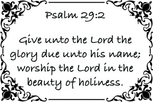 Psalm 29 2 1WB
